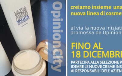 Partecipa alla selezione per creare una nuova linea di cosmetici