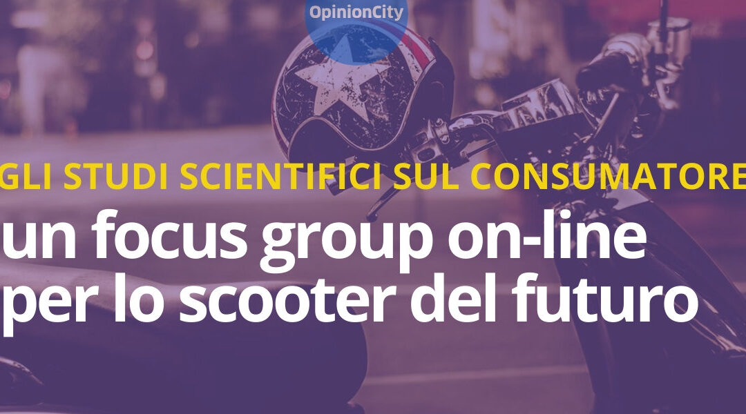 Un Focus Group on-line per lo scooter del futuro