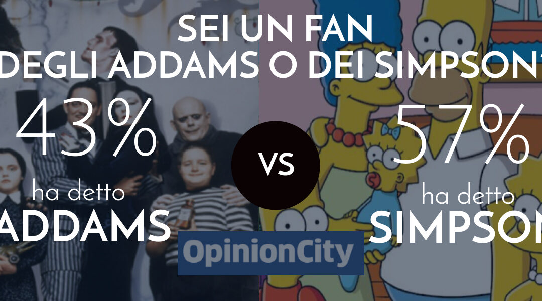 Sei un fan della famiglia Addams o dei Simpson?  Ecco i risultati dell’inchiesta