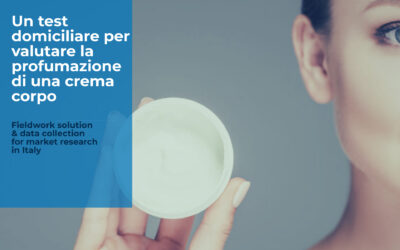 Un test domiciliare per valutare la profumazione di una crema corpo 