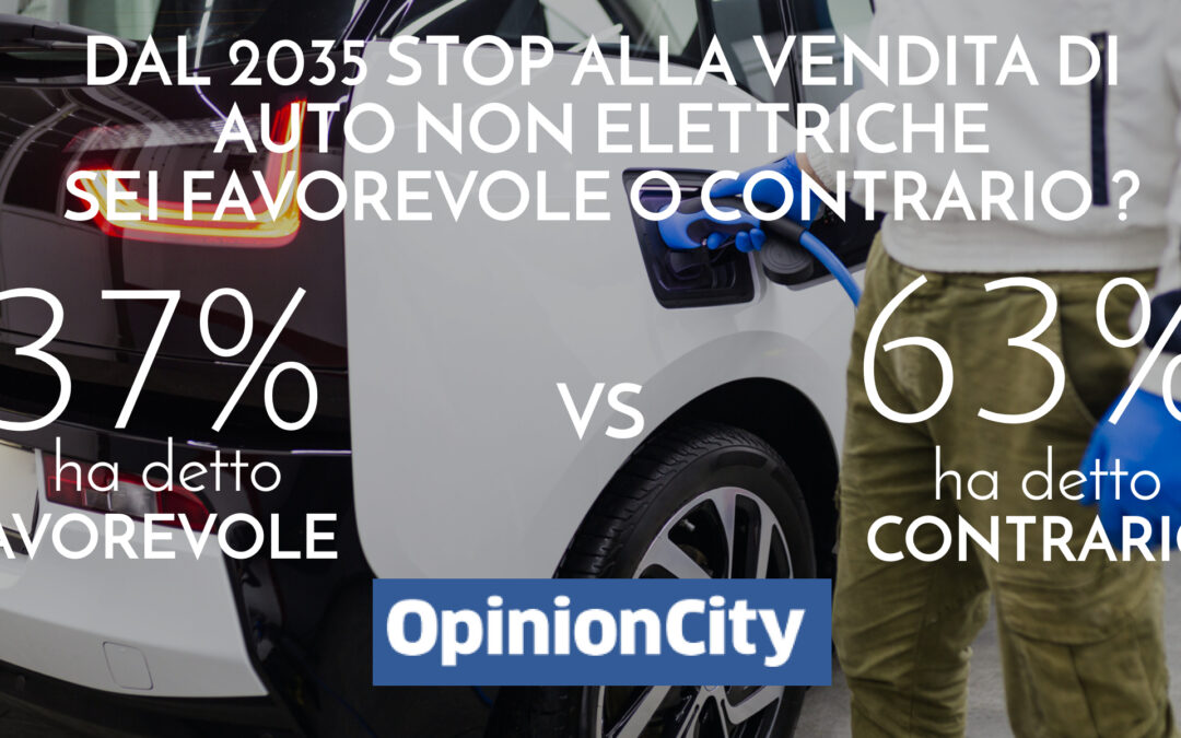 Dal 2035 stop alla vendita di auto non elettriche. Sei favorevole o contrario?Ecco i risultati dell’inchiesta 