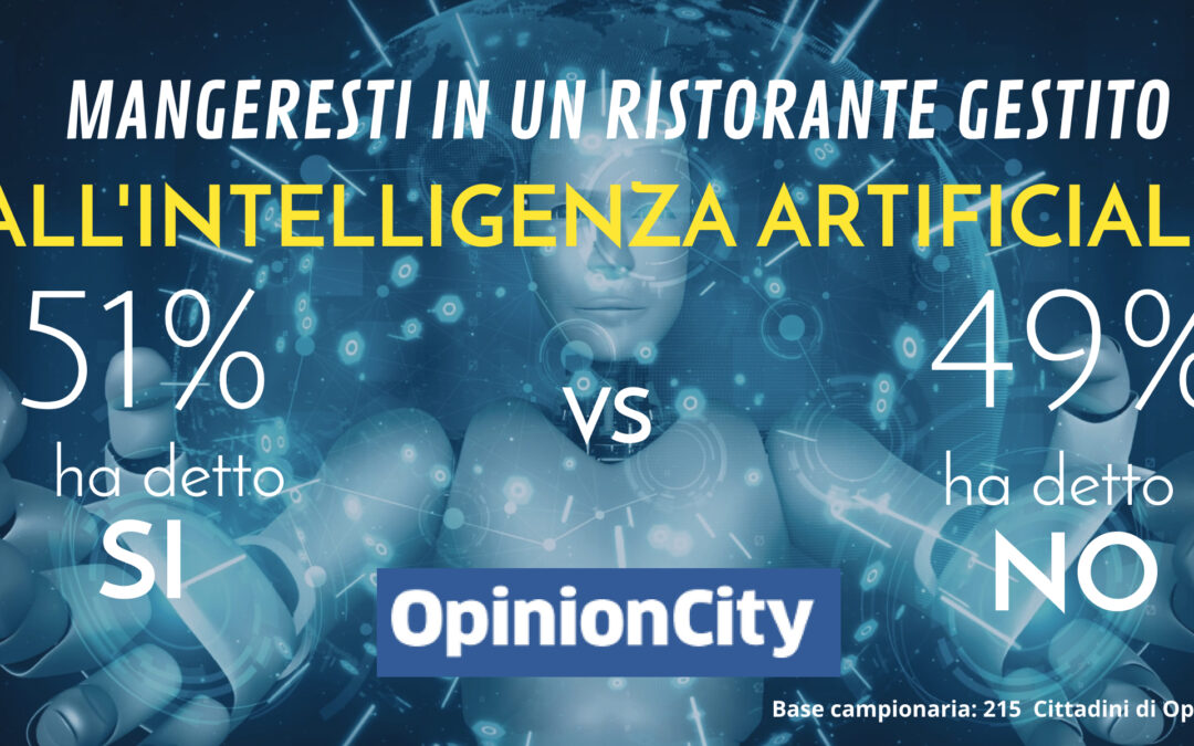 Mangeresti in un ristorante gestito dall’intelligenza artificiale? Ecco i risultati dell’inchiesta 