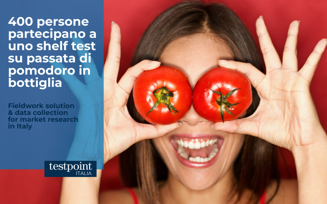 400 persone partecipano a uno shelf test su passata di pomodoro in bottiglia 
