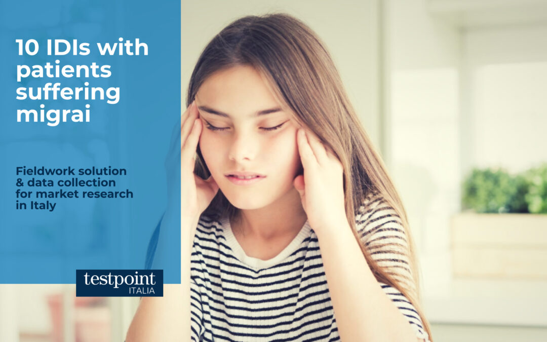 10 qualitative interviews with patients suffering from migraine