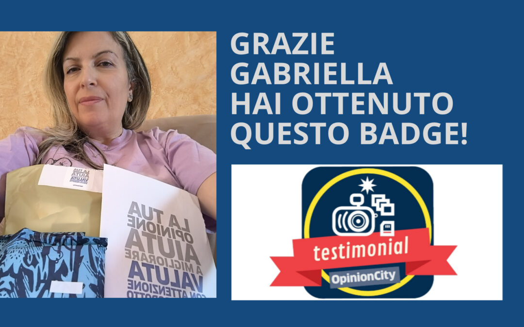 Gabriella ci racconta la sua esperienza con OpinionCity, la community che ti fa testare i prodotti 